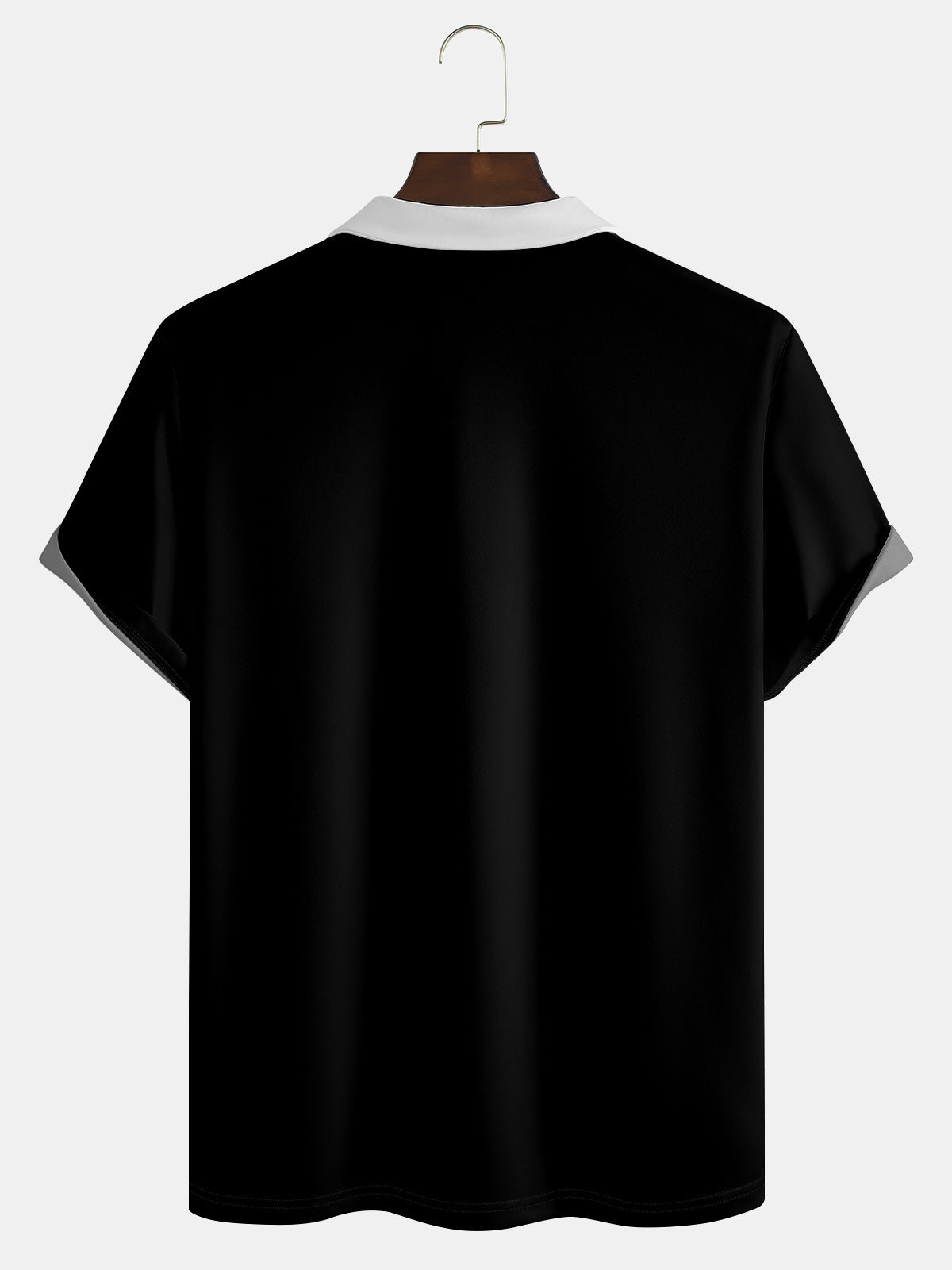Camisa casual de manga corta con solapa para hombre de Creative Elements