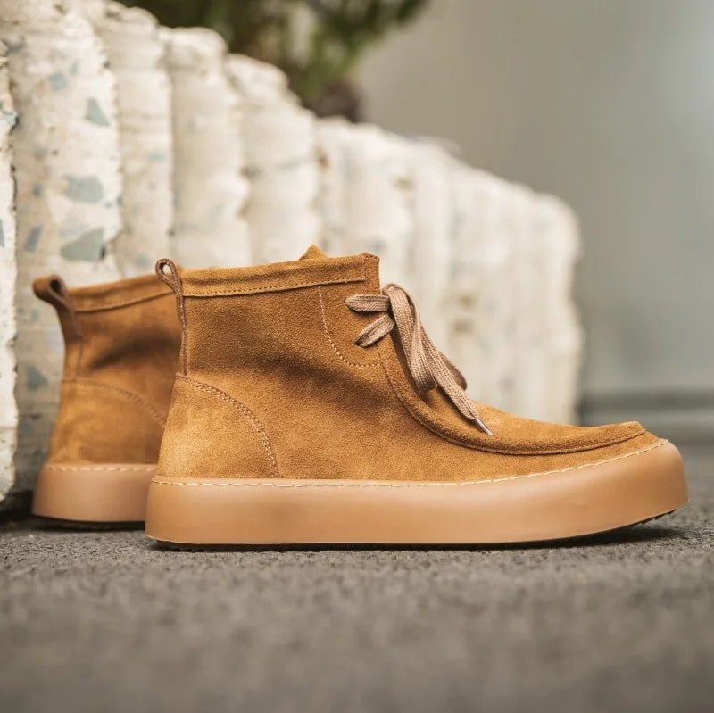Neu Herbst Winter herren Kuh Wildleder Leder Loafer
