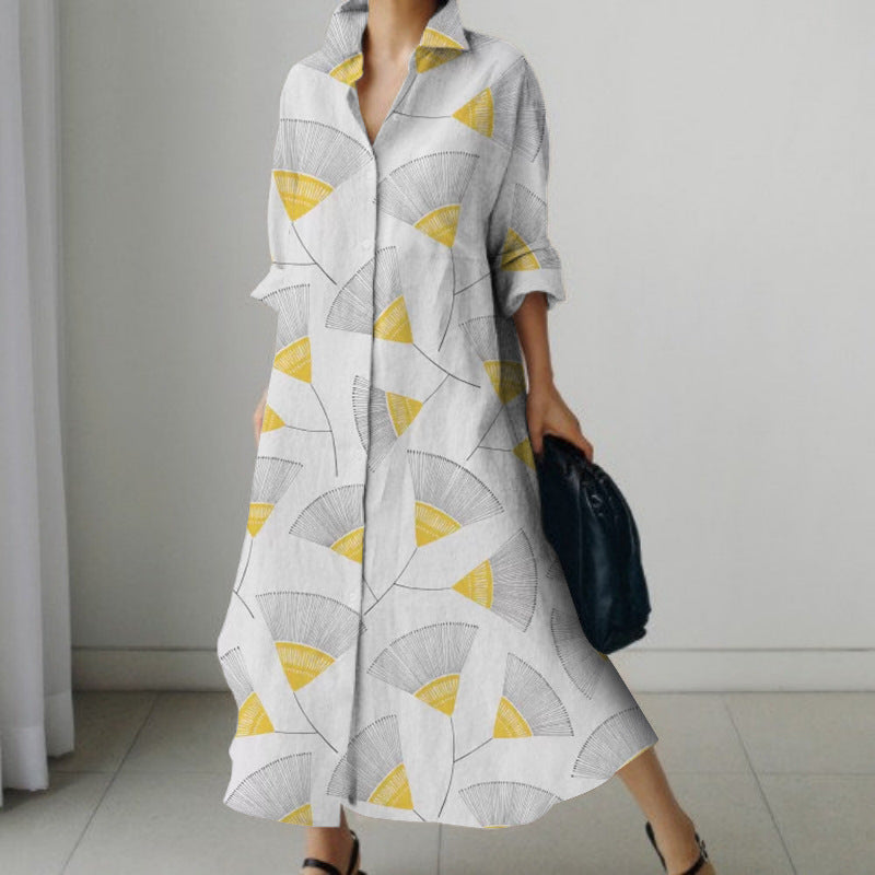 Nuevo vestido de lunares con temperamento de moda