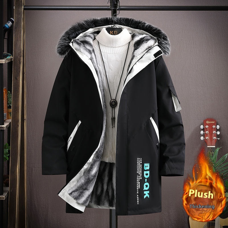 Chaqueta polar con capucha Chaqueta informal para hombre