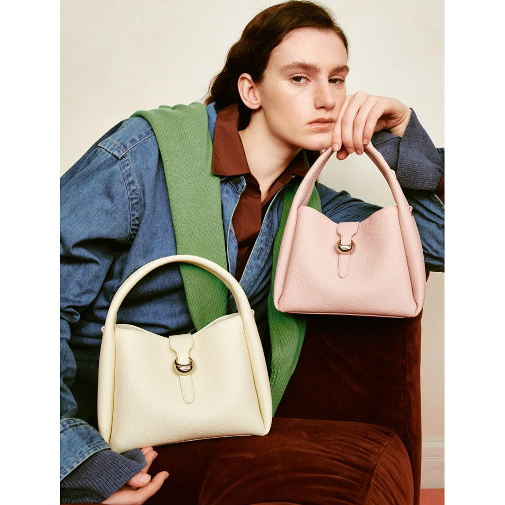 Bolso de hombro de cuero de lujo para mujer