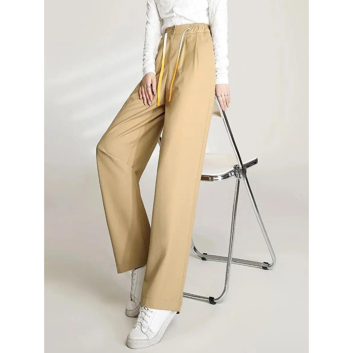 Locker sitzende Weitbeinhose für Damen mit elastischem Bund