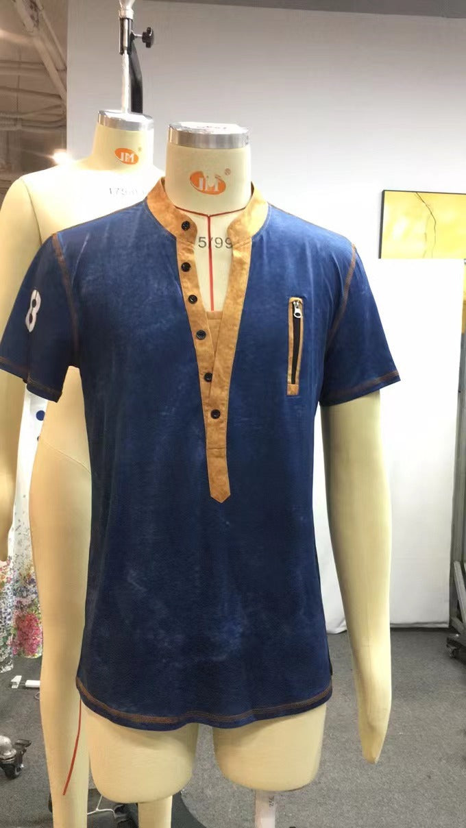 Camiseta de manga corta con cremallera Outdoor Tactics para hombre