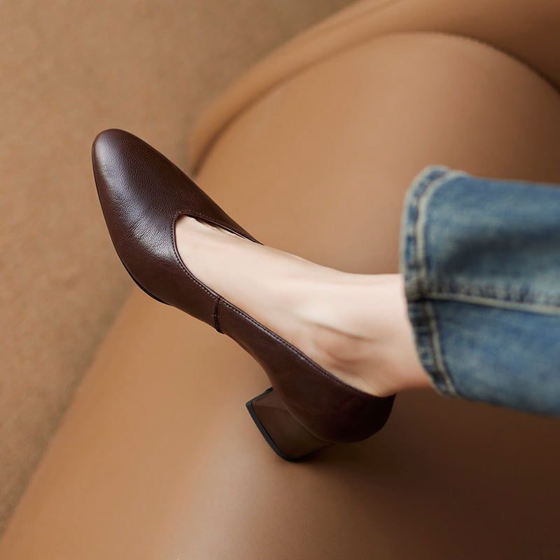 Tacones altos retro de primavera para mujer