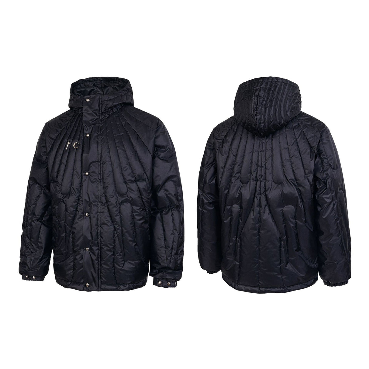 Niche Metal LOGO Hoodie Warme dunkle Jacke INS Herren- und Damenmäntel