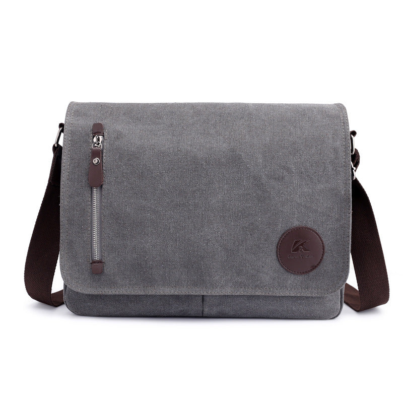 Retro Canvas Single Shoulder Men's Bag Business Carrying 14 Inch - Dazpy
