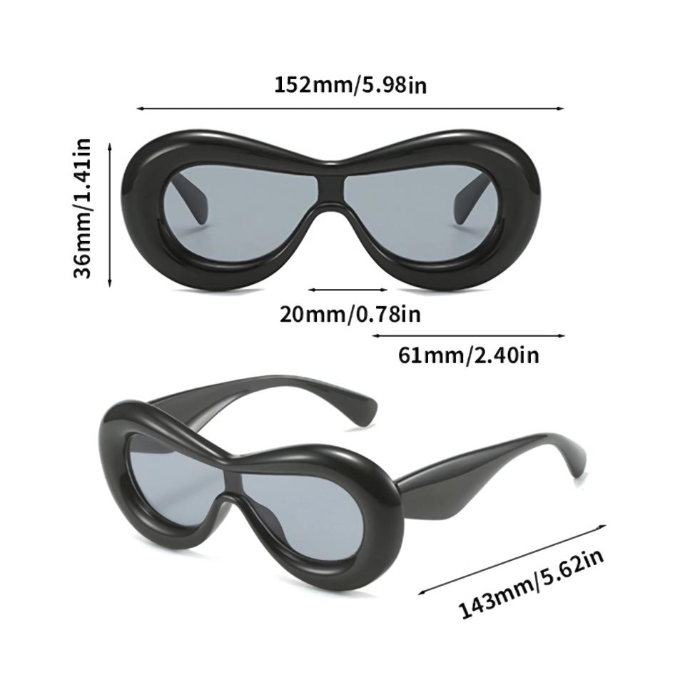 Gafas de sol ovaladas retro para hombres y mujeres