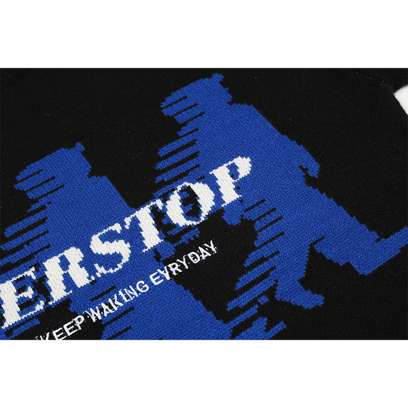 American Street Retro Crewneck Sweater