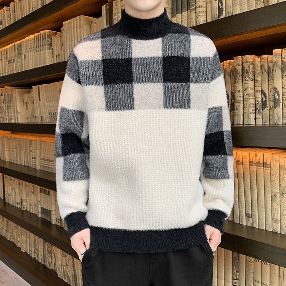 Suéter holgado y grueso de moda para hombre