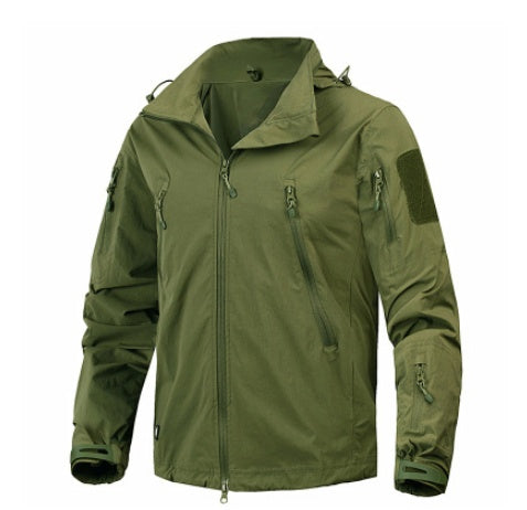 Chaqueta de otoño para hombre, abrigo, ropa militar, ropa táctica, ropa de abrigo, cortavientos ligero de nailon transpirable del ejército de EE. UU.