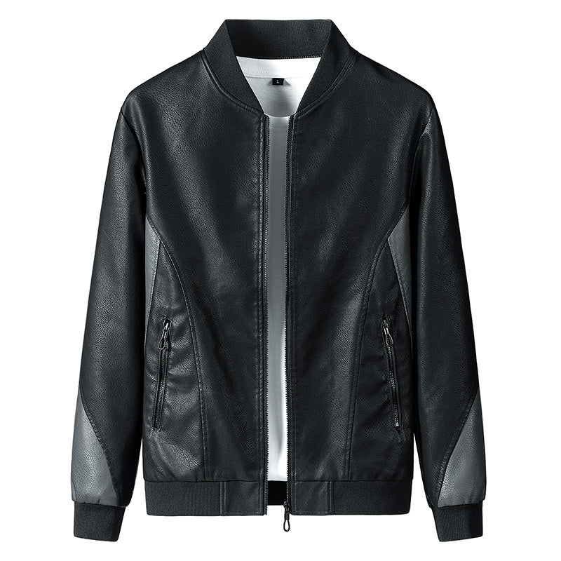 Nueva chaqueta holgada de otoño para hombre de mediana edad y talla grande