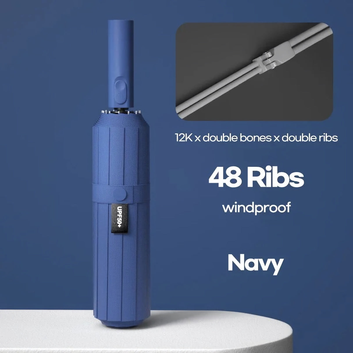 Paraguas plegable automático resistente al viento