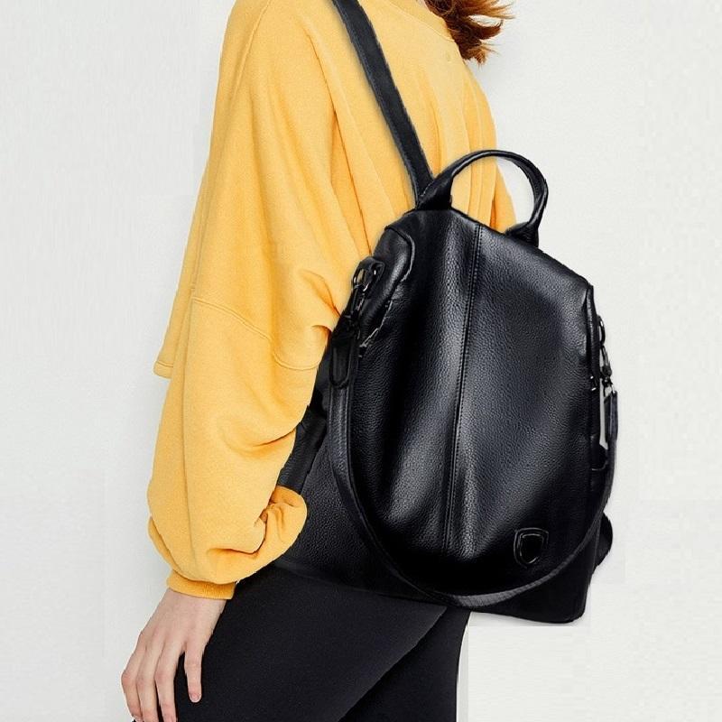 Damenrucksack aus echtem Leder