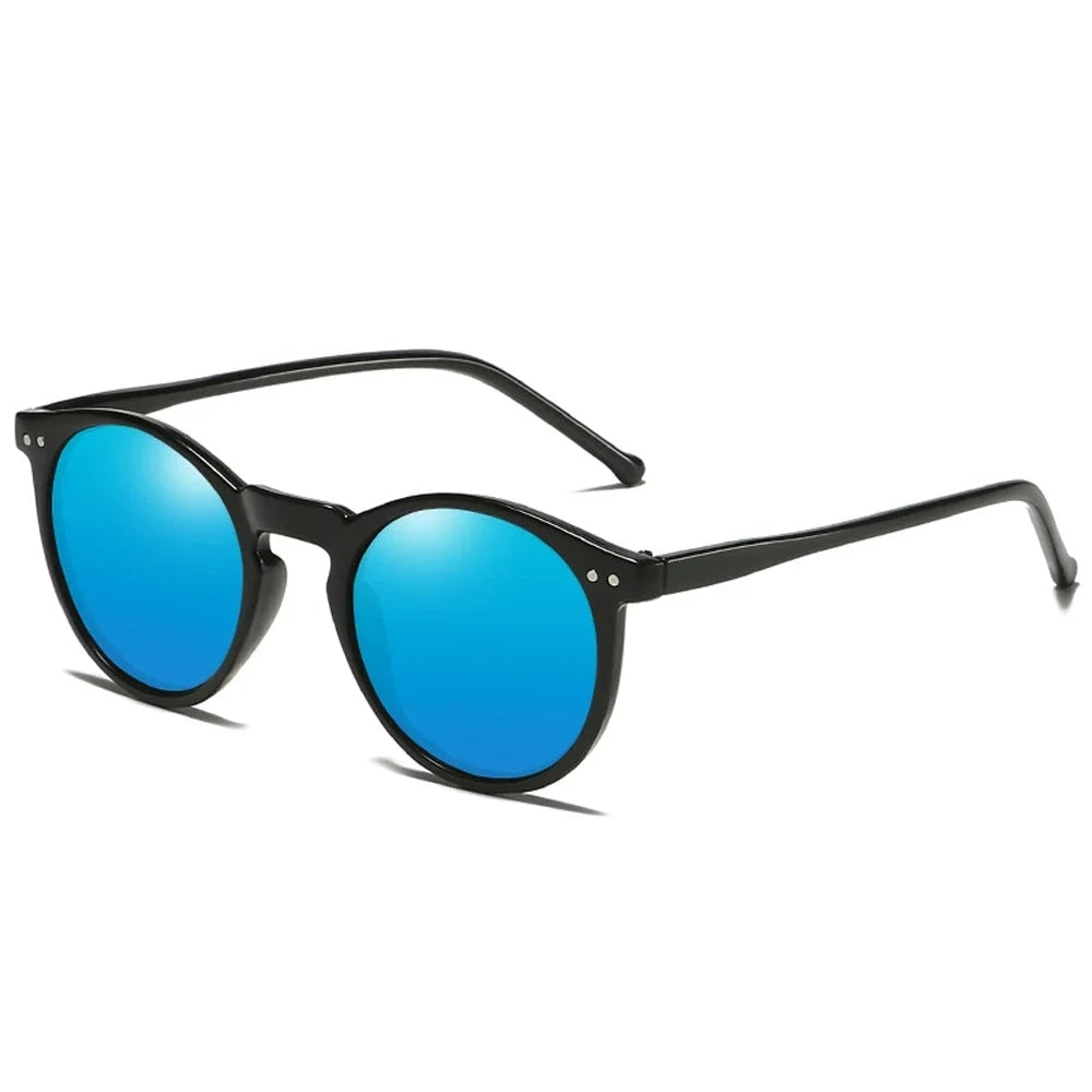 Gafas de sol polarizadas redondas retro 2024 UV400