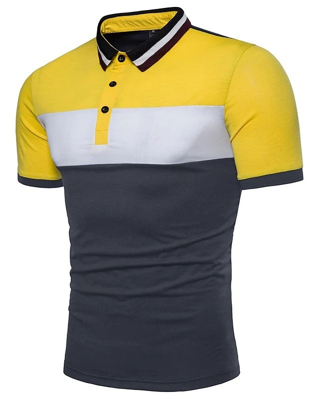 Moda para hombre Patchwork Moda Mangas cortas