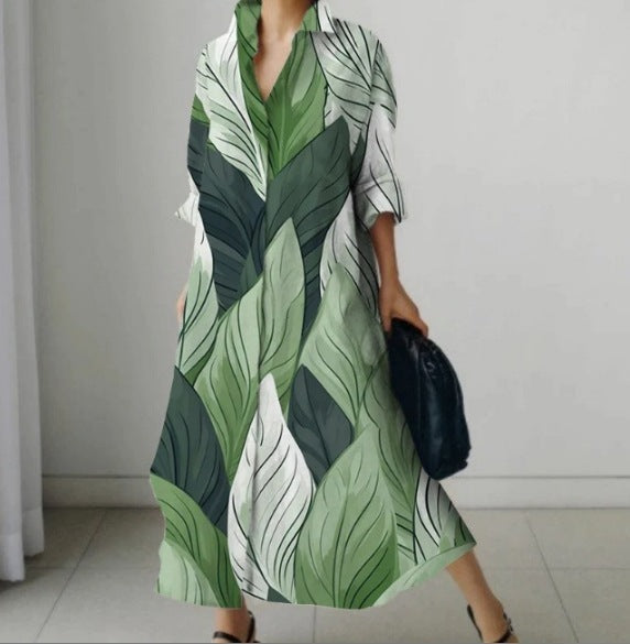 Nuevo vestido de lunares con temperamento de moda