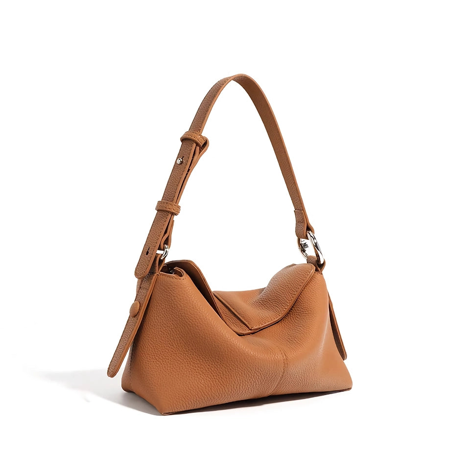 Bolso bandolera de piel auténtica para mujer con estilo