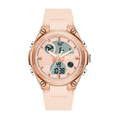 Men's Dual Display Waterproof Luminous Couple Sports Electronic Watch - Dazpy
