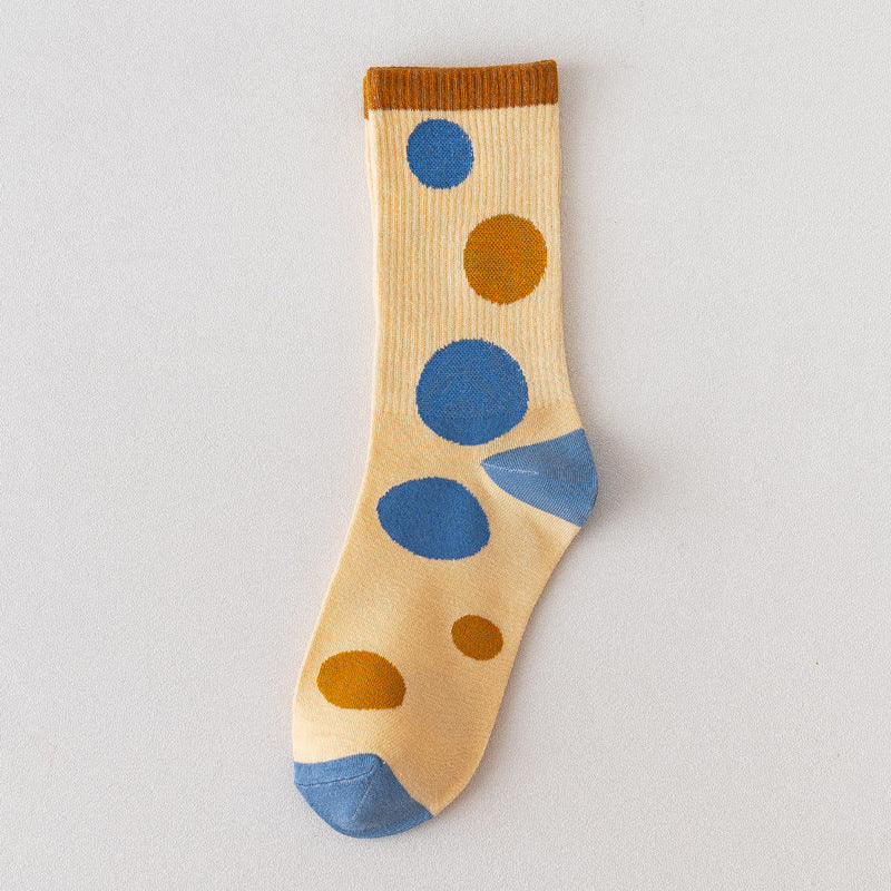 Calcetines de algodón con bonitos patrones japoneses