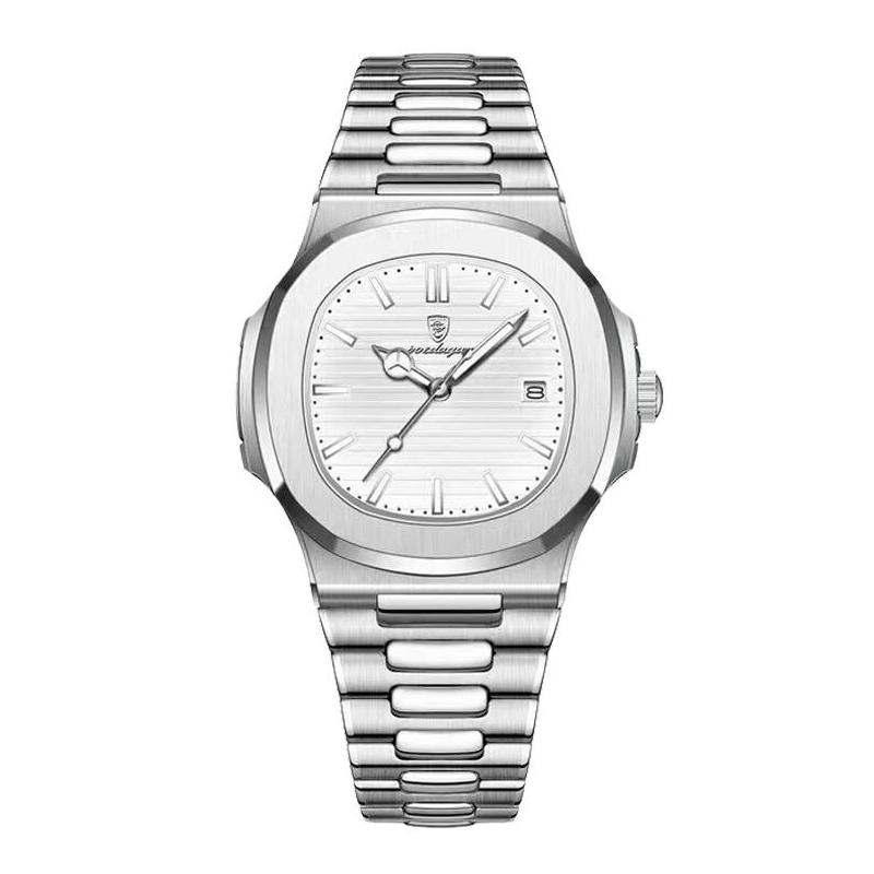 Luxuriöse quadratische Quarz-Herrenuhr