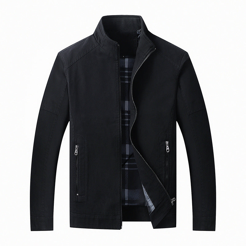 Chaqueta de cuello alto de otoño y abrigo de algodón de terciopelo