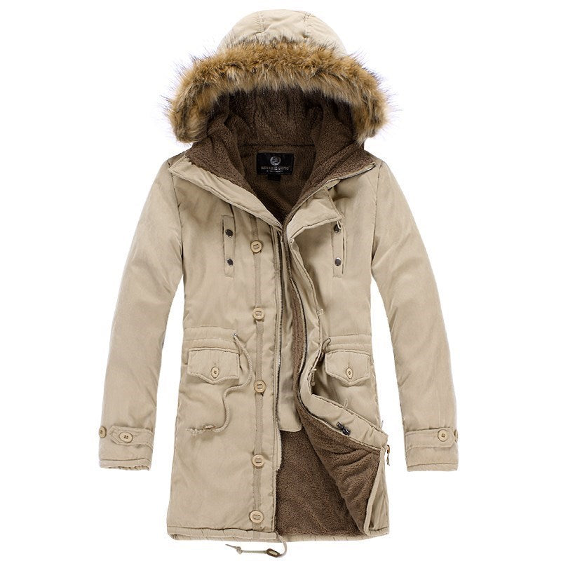 Warmer Herrenmantel Wintermantel Parka Baumwolljacken
