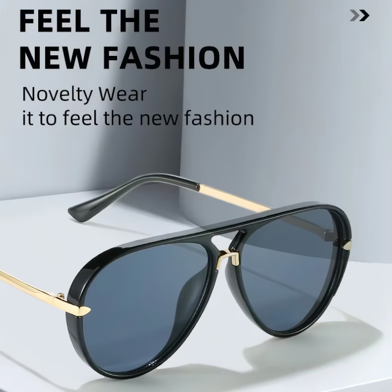 Gafas de sol unisex estilo aviador con protección UV400 para actividades al aire libre