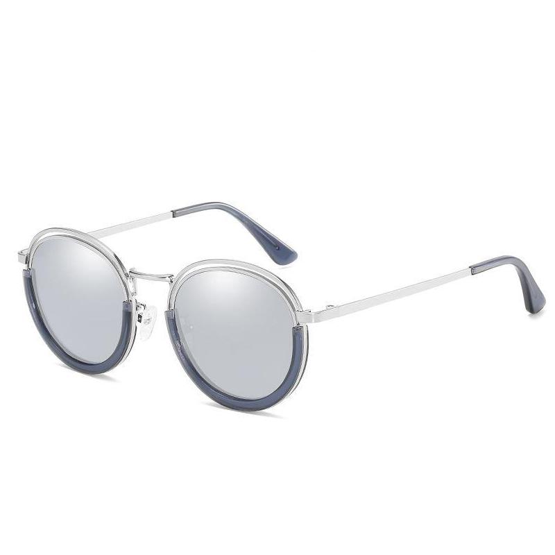 Gafas de sol polarizadas redondas vintage para mujer