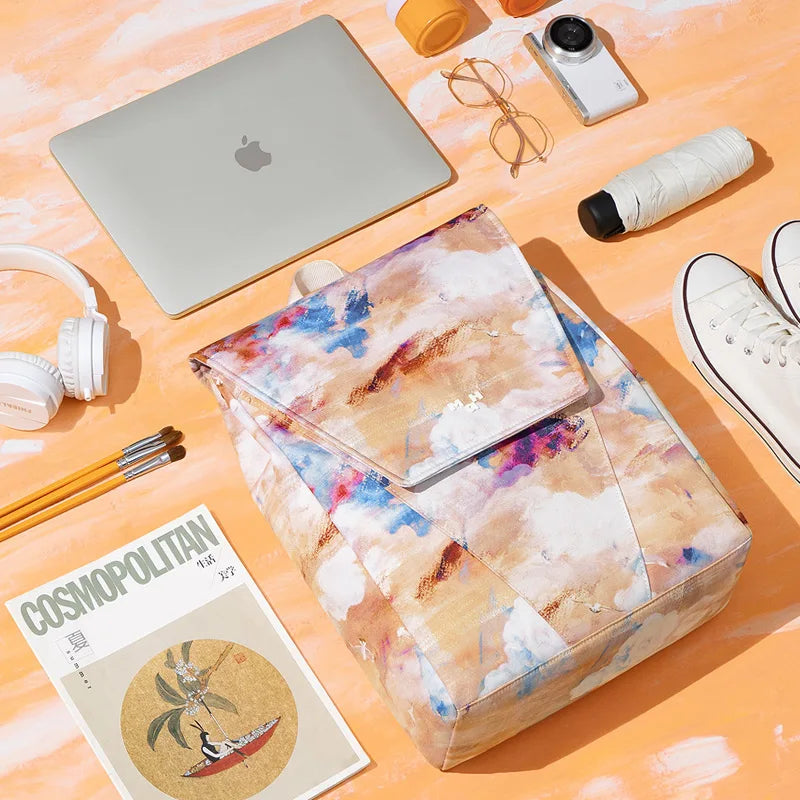 Trendiger rosa Harajuku Schulrucksack für Damen