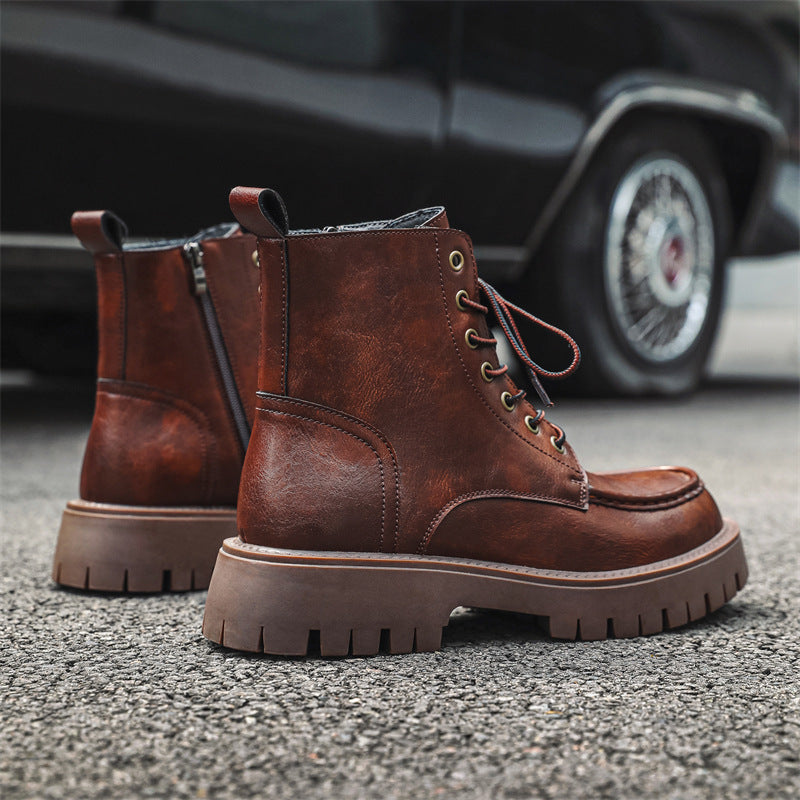 Luxuriöse handgefertigte Stiefeletten aus Leder