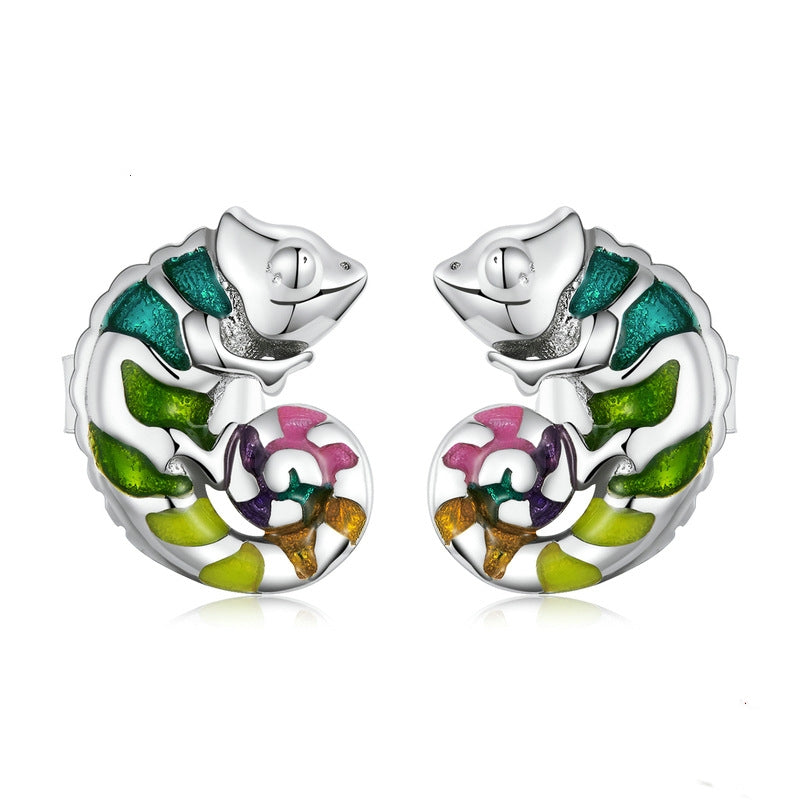 Small Animal Fashion Silver Earrings - Dazpy