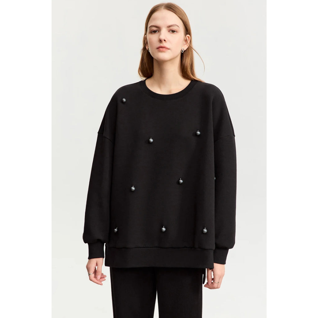 Lässiges Oversize-Sweatshirt mit Rundhalsausschnitt