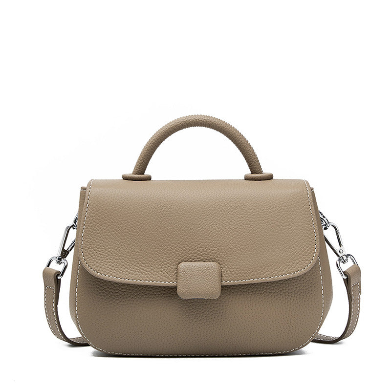 Bolso bandolera de piel auténtica versátil