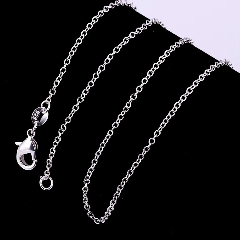 925 Sterling Silber Rolo Kette Halskette