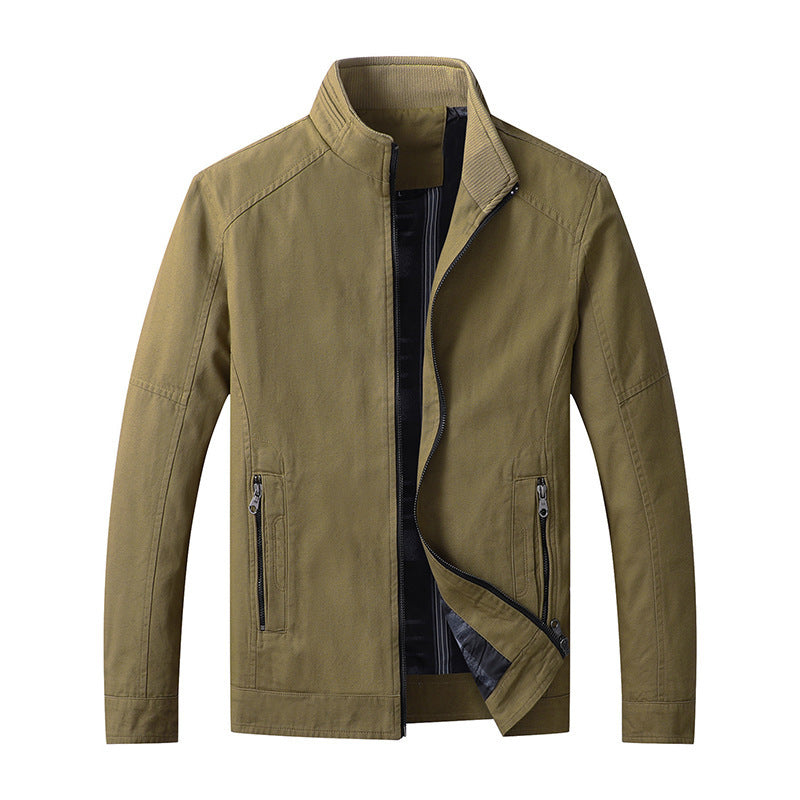 Chaqueta de cuello alto de otoño y abrigo de algodón de terciopelo