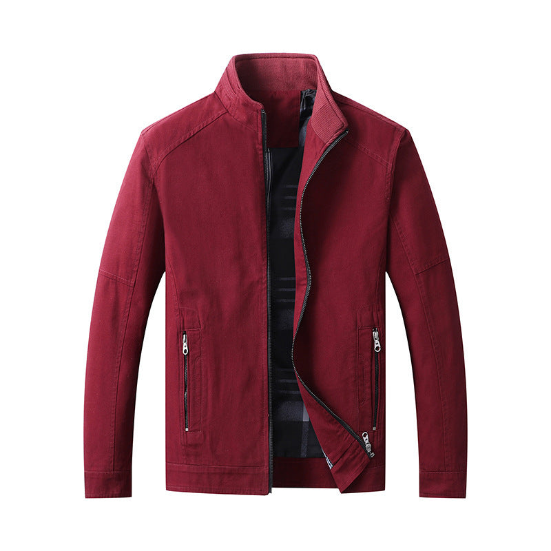 Chaqueta de cuello alto de otoño y abrigo de algodón de terciopelo