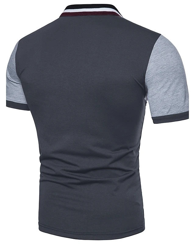 Moda para hombre Patchwork Moda Mangas cortas