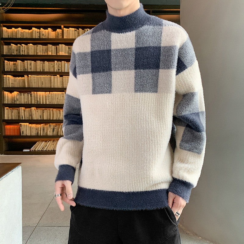 Suéter holgado y grueso de moda para hombre