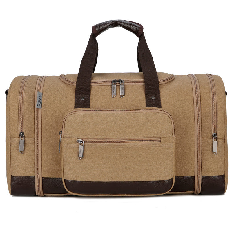 Travel Bag Large Capacity Canvas Hand Luggage Bag Men's Sports Bag Korean Gym Bag - Dazpy