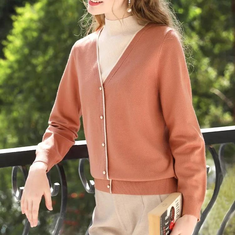 Suéter de cuello alto con patchwork acogedor
