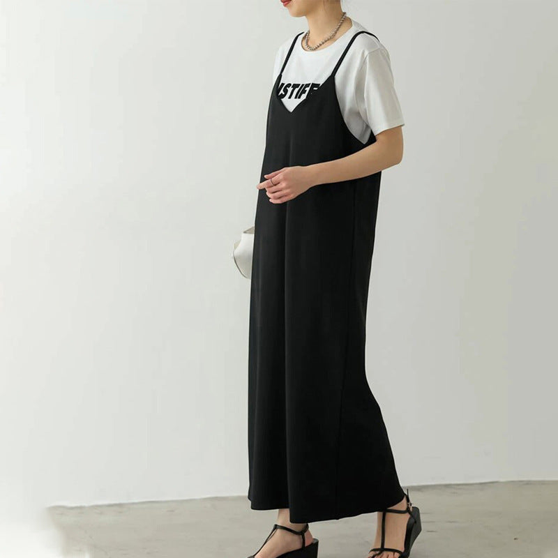 Vestido de mujer con tirantes ajustables de otoño en 4 colores
