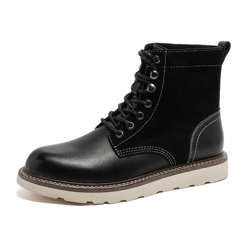 Vintage Militär-Motorradstiefel aus Rindsleder für Herren