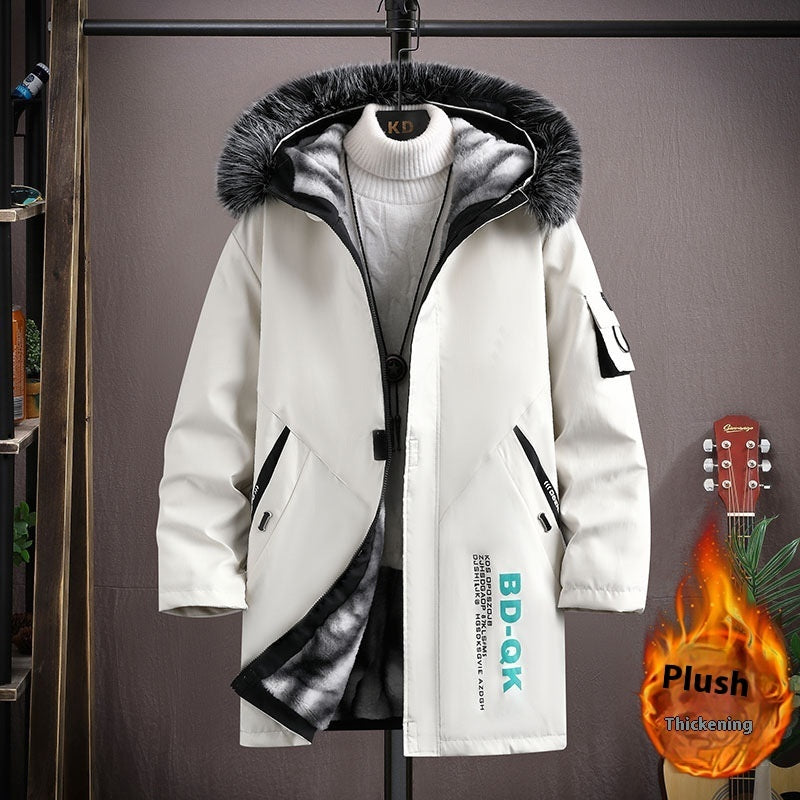 Chaqueta polar con capucha Chaqueta informal para hombre