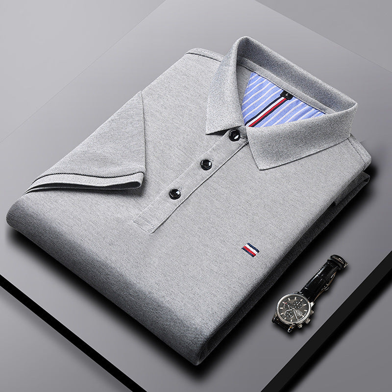 Camiseta tipo polo de verano para hombre, camiseta de manga corta con solapa, camiseta de verano moderna, ligera, informal, con cuello