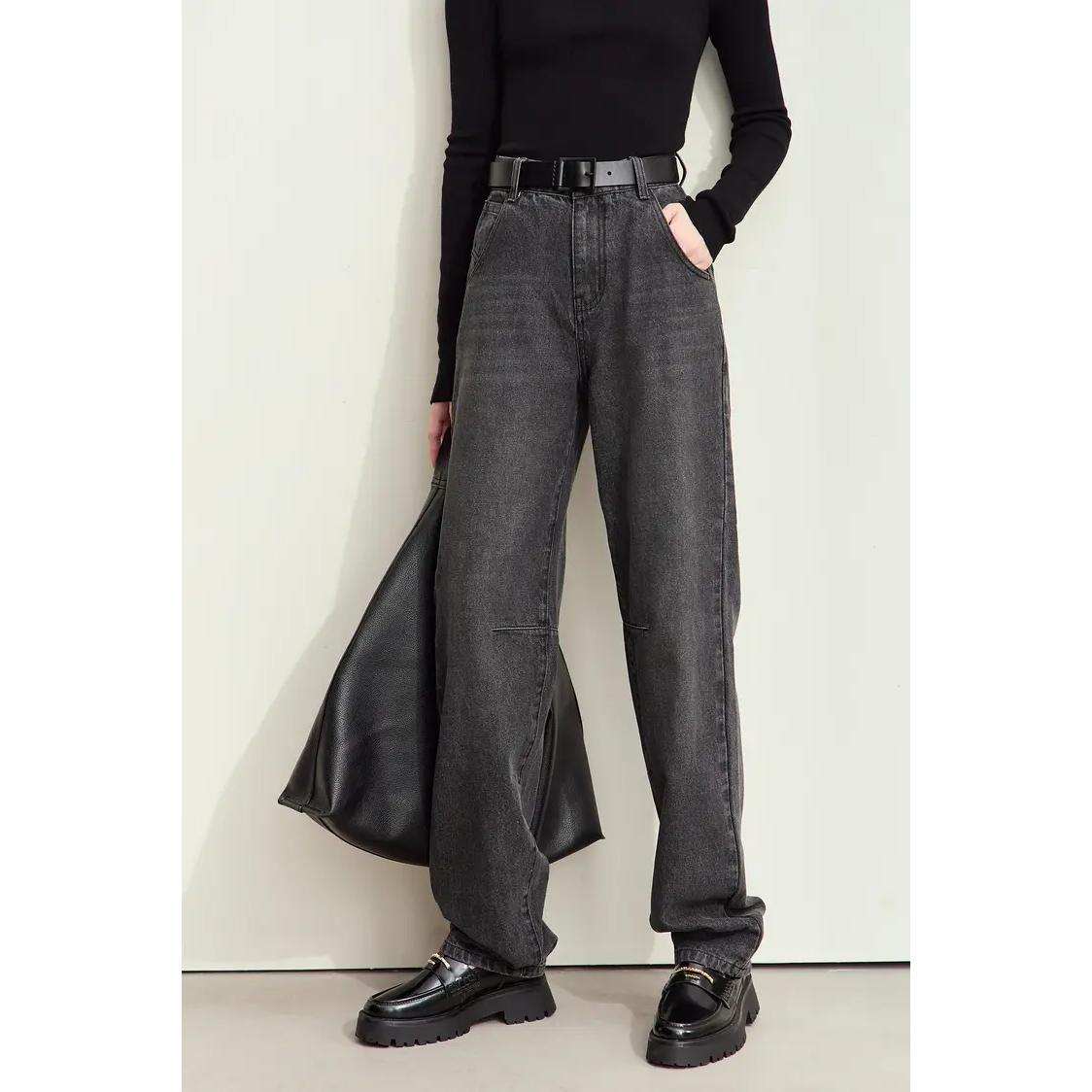 Chic Vintage Denim Women's Jeans for Autumn 2024