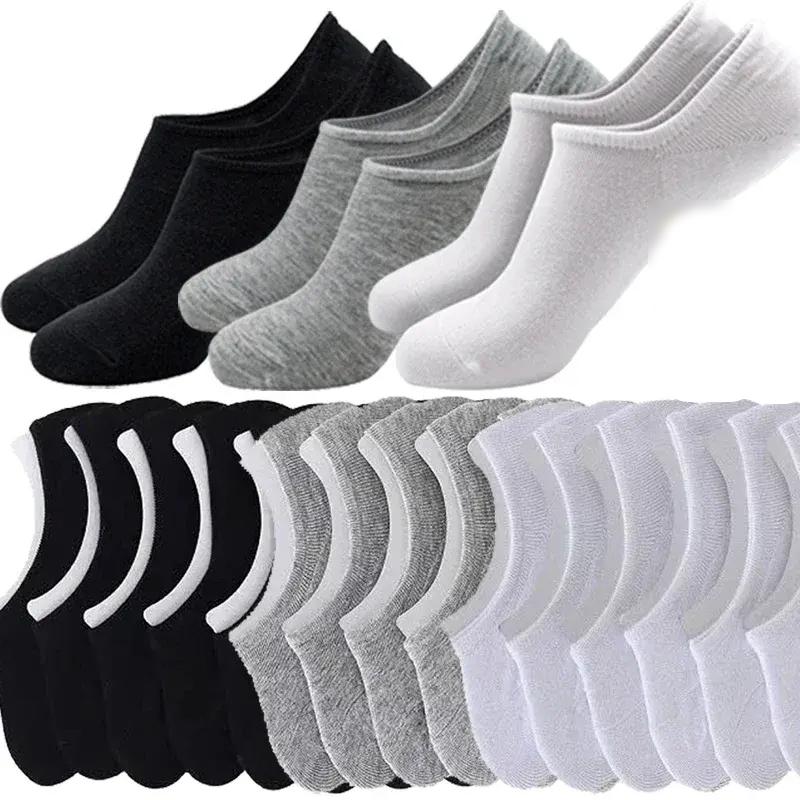 Calcetines tobilleros transpirables - 5/10 pares de calcetines deportivos de algodón de corte bajo