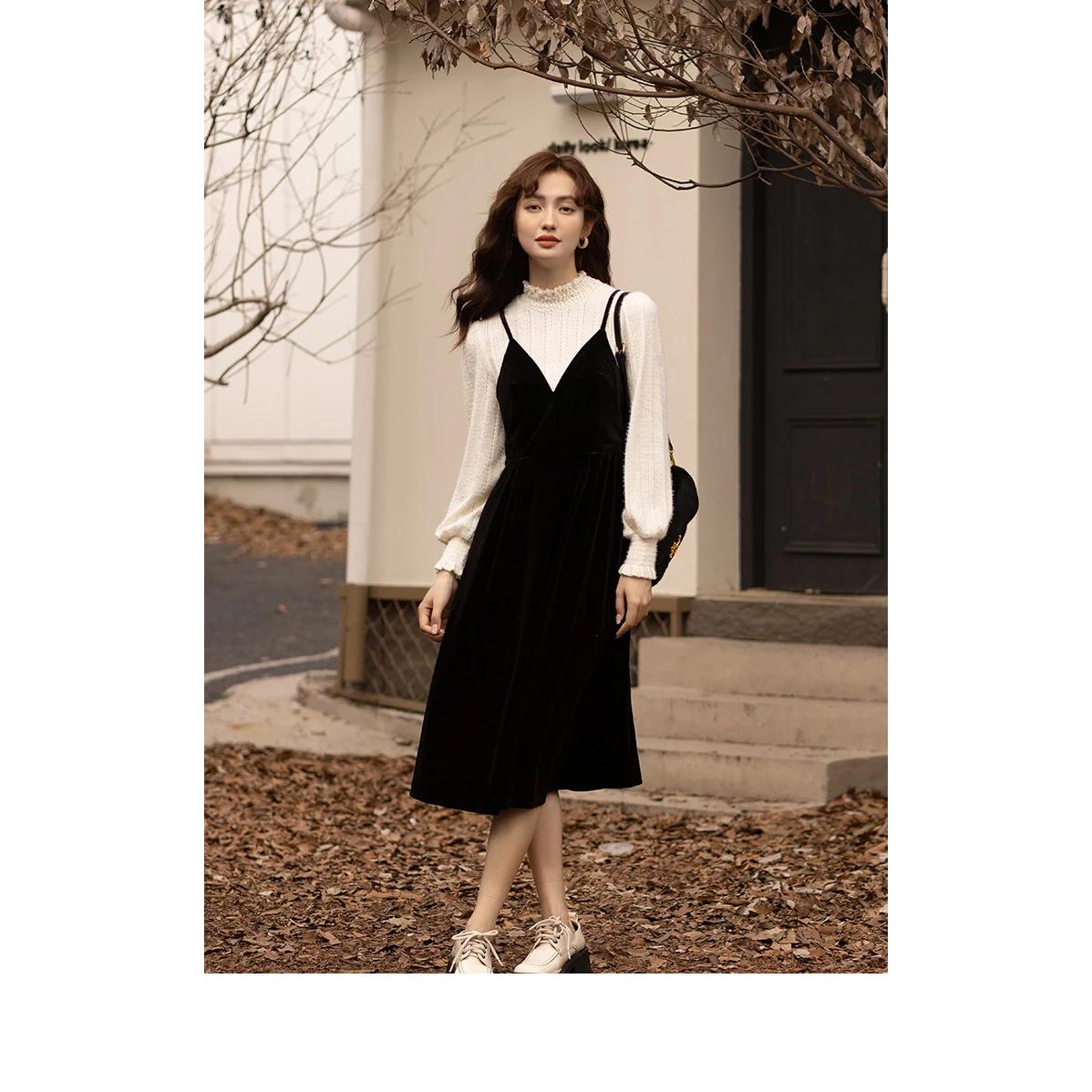 Elegantes Patchwork-Kleid aus Spitze