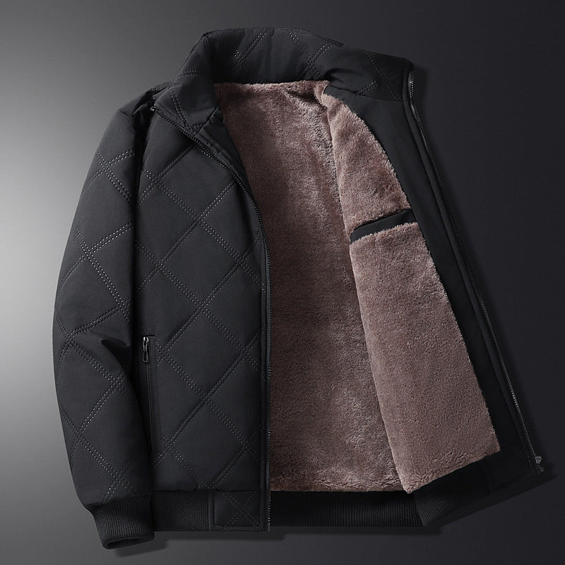 Abrigo con forro polar para otoño e invierno para hombre