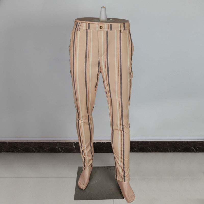 Neue gestreifte bedruckte Freizeithose für Herren