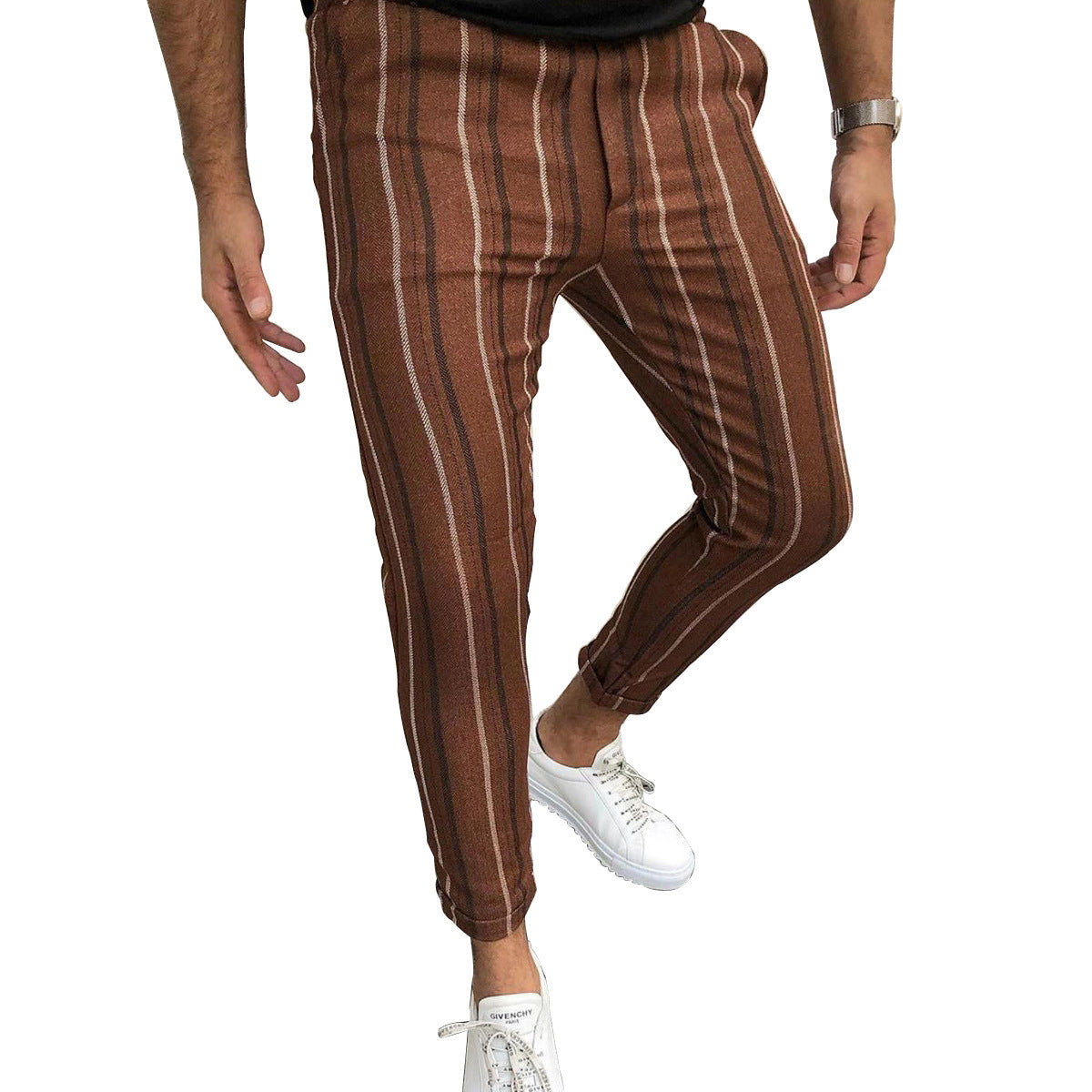 Neue gestreifte bedruckte Freizeithose für Herren